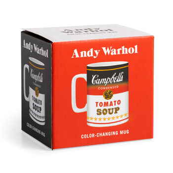 Paperback Warhol Soup Can Color Changing Ceramic Mug Book