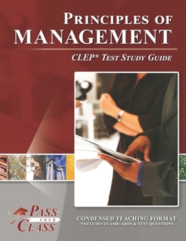 Paperback Principles of Management CLEP Test Study Guide Book
