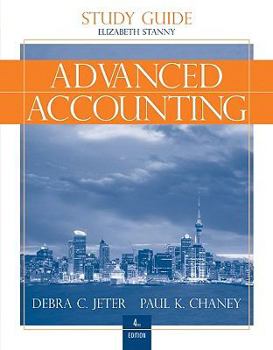 Paperback Advanced Accounting, Study Guide with Working Papers in Excel Book