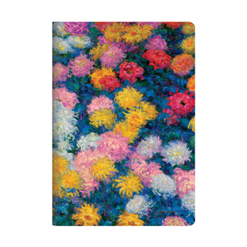Monet's Chrysanthemums A4 Lined Cahier