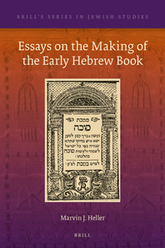 Hardcover Essays on the Making of the Early Hebrew Book