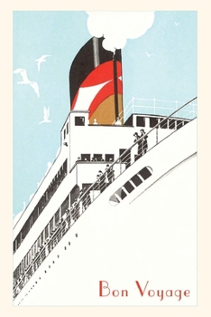 Paperback Vintage Journal Steamship Disembarking With Blue Sky Book