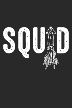 Squd: Kalmares Meer Kreaturen Ozean Leben Cephalopoden  Notizbuch liniert 120 Seiten für Notizen Zeichnungen Formeln Organizer Tagebuch