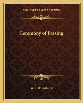 Paperback Ceremony of Passing Book