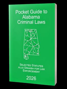 Paperback Pocket Guide to Alabama Criminal Laws Book