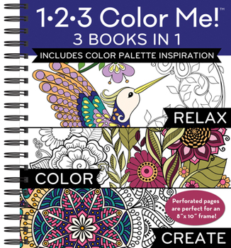 Spiral-bound 123 Color Me 3 in 1 Relax Color Create Book