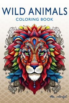 Paperback Wild Animals: Coloring Book