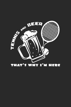 Paperback Tennis and beer: 6x9 Tennis - blank with numbers paper - notebook - notes Book