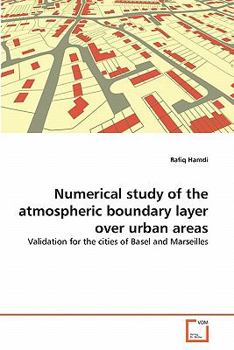 Paperback Numerical study of the atmospheric boundary layer over urban areas Book