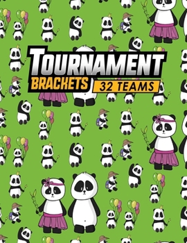 Paperback Tournament Brackets - 32 Teams Book