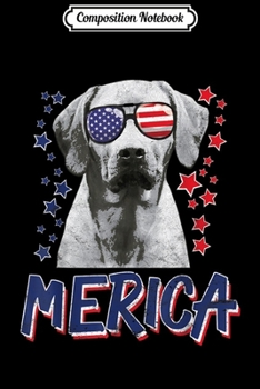 Composition Notebook: Merica Rhodesian Ridgeback Dog 4th Of July USA Gift  Journal/Notebook Blank Lined Ruled 6x9 100 Pages