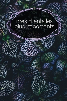 Mes clients les plus importants: carnet ? remplir - saisie des rendez-vous clients - r?sum?, A faire, infos clients - 120 pages - A5 - motif: Fiches