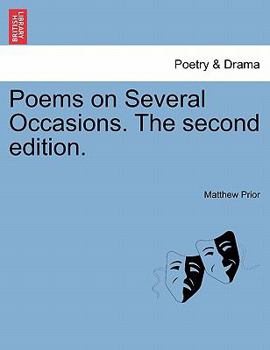 Paperback Poems on Several Occasions. the Second Edition. Book