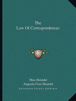 Paperback The Law Of Correspondences Book