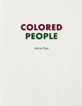 Paperback A Colored People Book