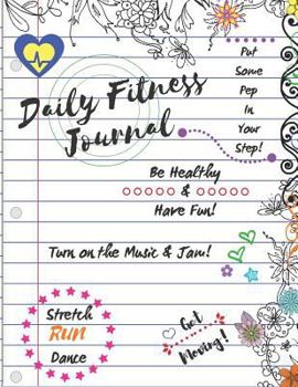 Paperback Daily Fitness Journal [Large Print] Book