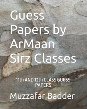 Paperback Guess Papers by ArMaan Sirz Classes Book