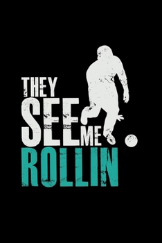 Paperback They see me rollin: 6x9 Crossboccia - blank with numbers paper - notebook - notes Book