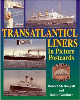 Hardcover Transatlantic Liners in Picture Postcards Book
