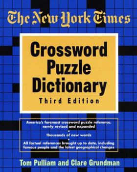 Paperback New York Times Crossword Puzzle Dictionary Book
