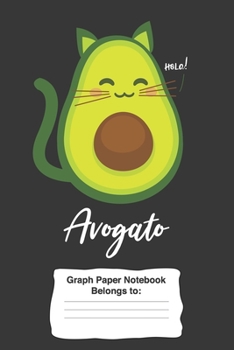 Avogato Graph Paper Notebook: 6 x 9 Quad Rule graph paper 4x4 four squares per inch 120 Pages