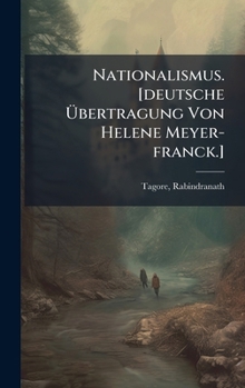 Hardcover Nationalismus. [deutsche Ã&#156;bertragung Von Helene Meyer-franck.] [German] Book