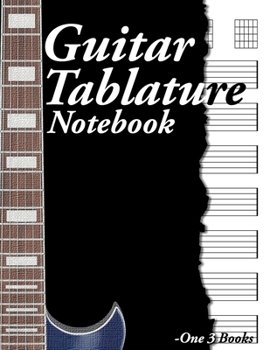 Paperback Guitar Tablature Notebook: 144 Pages with Seven 6-line Staves & 6 blank Chord diagrams per page Book