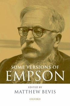 Hardcover Some Versions of Empson Book