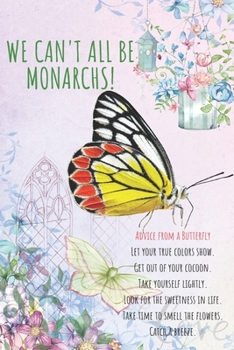 Paperback Journal: Monarch butterfly journal, Inspirational Journal for girl - Perfect Size 6" x 9"inch - 120 Lined Pages for writing: Mo Book