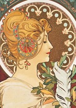 Paperback Carnet Blanc, Affiche Mucha, La Plume [French] Book