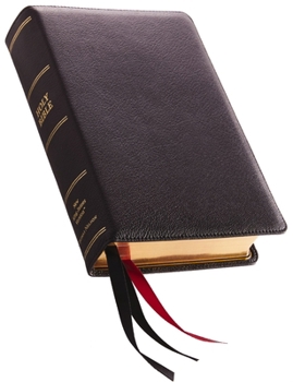 Leather Bound NKJV, Single-Column Reference Bible, Premium Leather, Black, Sterling Edition, Comfort Print Book