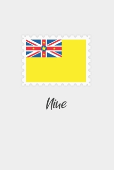 Paperback Niue flag minimalist notebook: Country national flag travel journal notebook Book