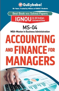 Paperback MS-04 Accounting and Finance for Managers Book