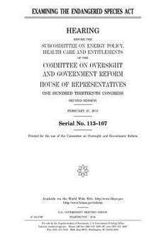 Paperback Examining the Endangered Species Act Book