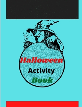 Paperback Halloween Activity Book: 8.5 x 11 in(21.59 x 27.94 cm),62 pages .Halloween maze book