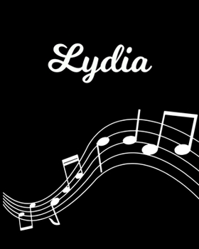 Paperback Lydia: Sheet Music Note Manuscript Notebook Paper - Personalized Custom First Name Initial L - Musician Composer Instrument C Book