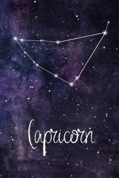 Capricorn: Constellation Journal or Notebook, Deep Space and Capricorn Design, Blank Journal or Personal Notebook, 6"x9", 150 Bla