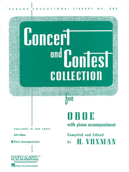 Paperback Concert and Contest Collection for Oboe: Piano Accompaniment Book
