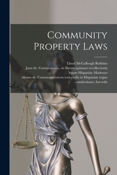 Paperback Community Property Laws Book