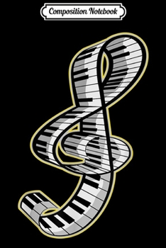 Paperback Composition Notebook: Piano Pianist Gift 88 Keys Classical Music Journal/Notebook Blank Lined Ruled 6x9 100 Pages Book