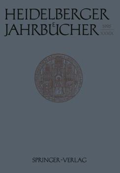 Paperback Heidelberger Jahrbücher [German] Book