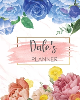 Paperback Dale's Planner: Monthly Planner 3 Years January - December 2020-2022 - Monthly View - Calendar Views Floral Cover - Sunday start Book