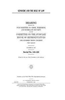 Paperback Genocide and the Rule of Law Book