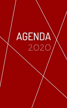 Paperback Agenda 2020: Agenda rouge petit format de poche de janvier ? d?cembre 2020, semainier 7 jours par double page, aper?u hebdomadaire [French] Book