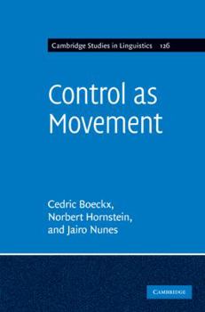 Hardcover Control as Movement Book