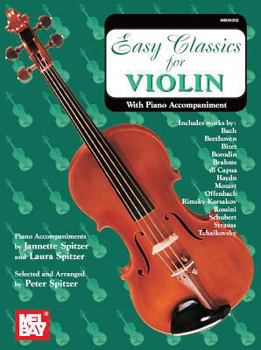 Paperback Easy Classics for Violin - With Piano Accompaniment [With Piano Accompaniment] Book