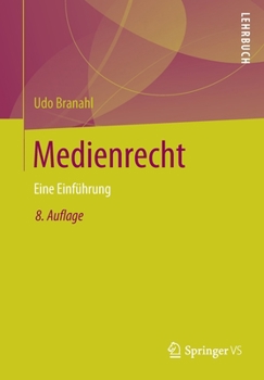 Paperback Medienrecht: Eine Einführung [German] Book