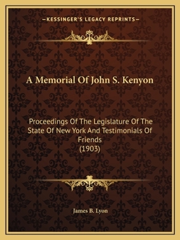 A Memorial of John S. Kenyon