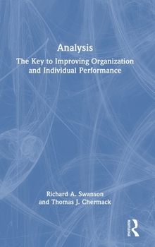 Hardcover Analysis: The Key to Improving Organization and Individual Performance Book