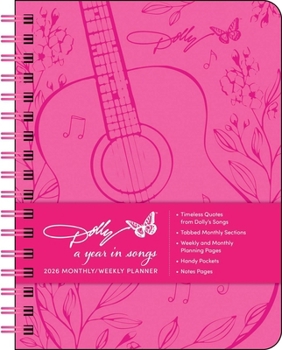 Home Dolly Parton a Year in Songs Deluxe Organizer 2026 Weekly Planner Calendar Book